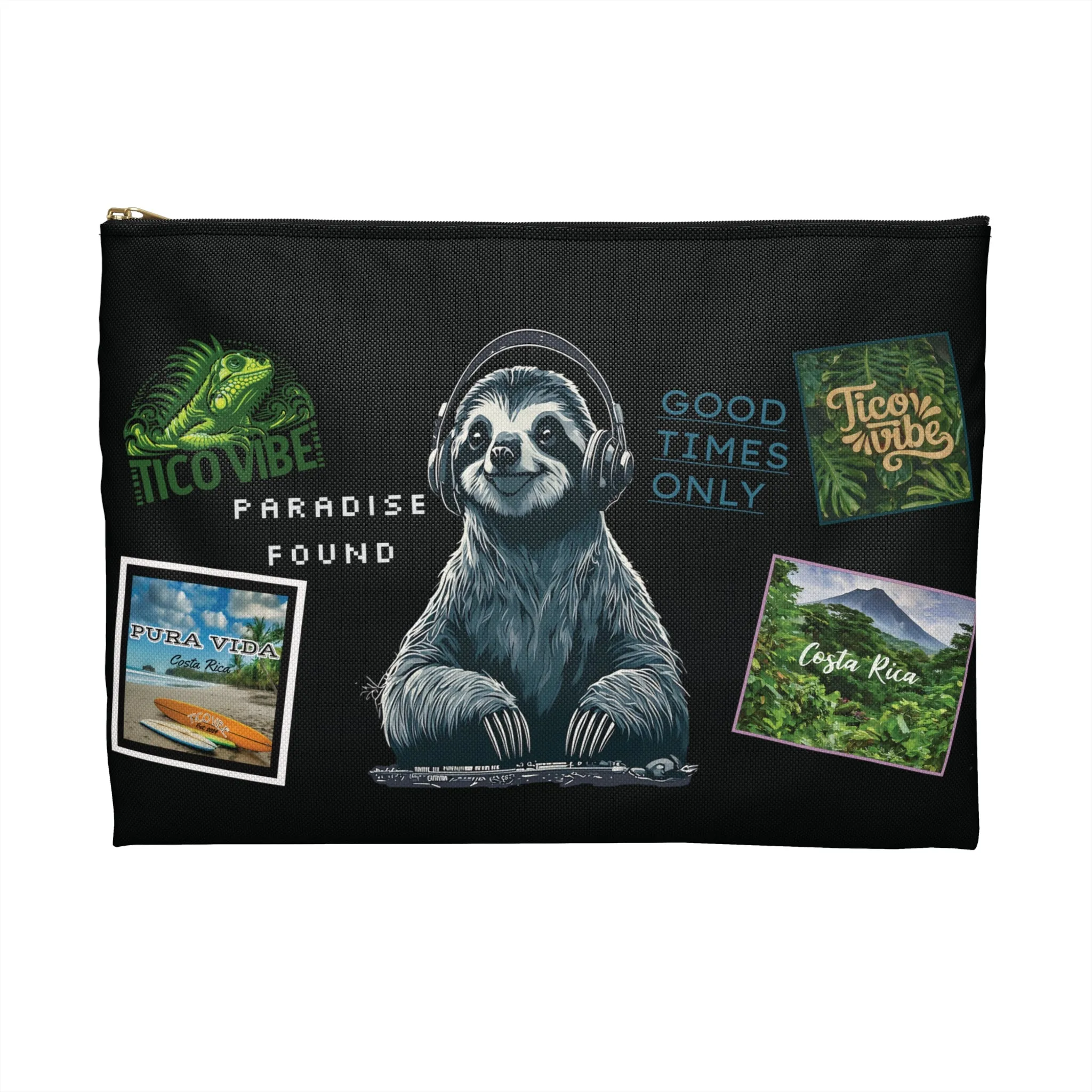 DJ Sloth Accessory Pouch