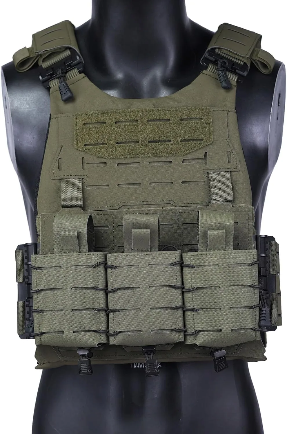 DMGEAR Plate Carrier Tactical Vest - Quick Release 500D Nylon Airsoft Vest, Laser-Cutting Modular Lightweight Vest