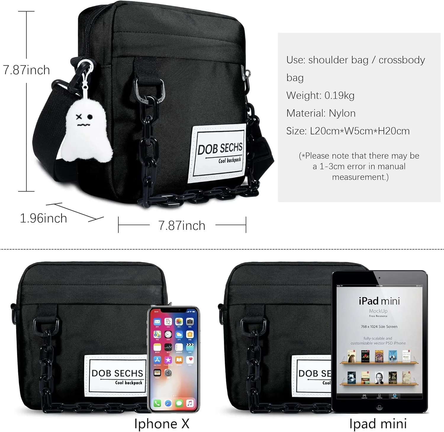 DOB SECHS Crossbody Purse Small Messenger Bags for Women Shoulder Bag…