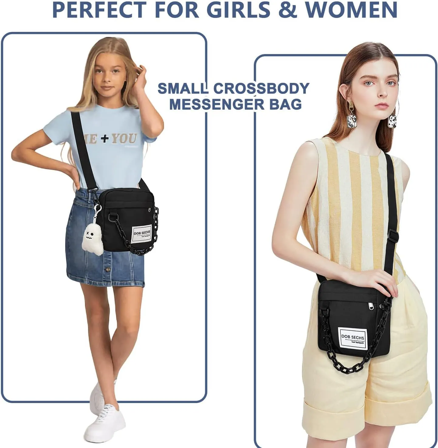 DOB SECHS Crossbody Purse Small Messenger Bags for Women Shoulder Bag…