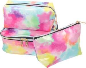 DOITOOL 3pcs Cosmetic Bag Storage Bag Makeup Bags Toiletry Bag for Women Handheld Cosmetic Bag Travel Zipper, As Shown, 22x17cm