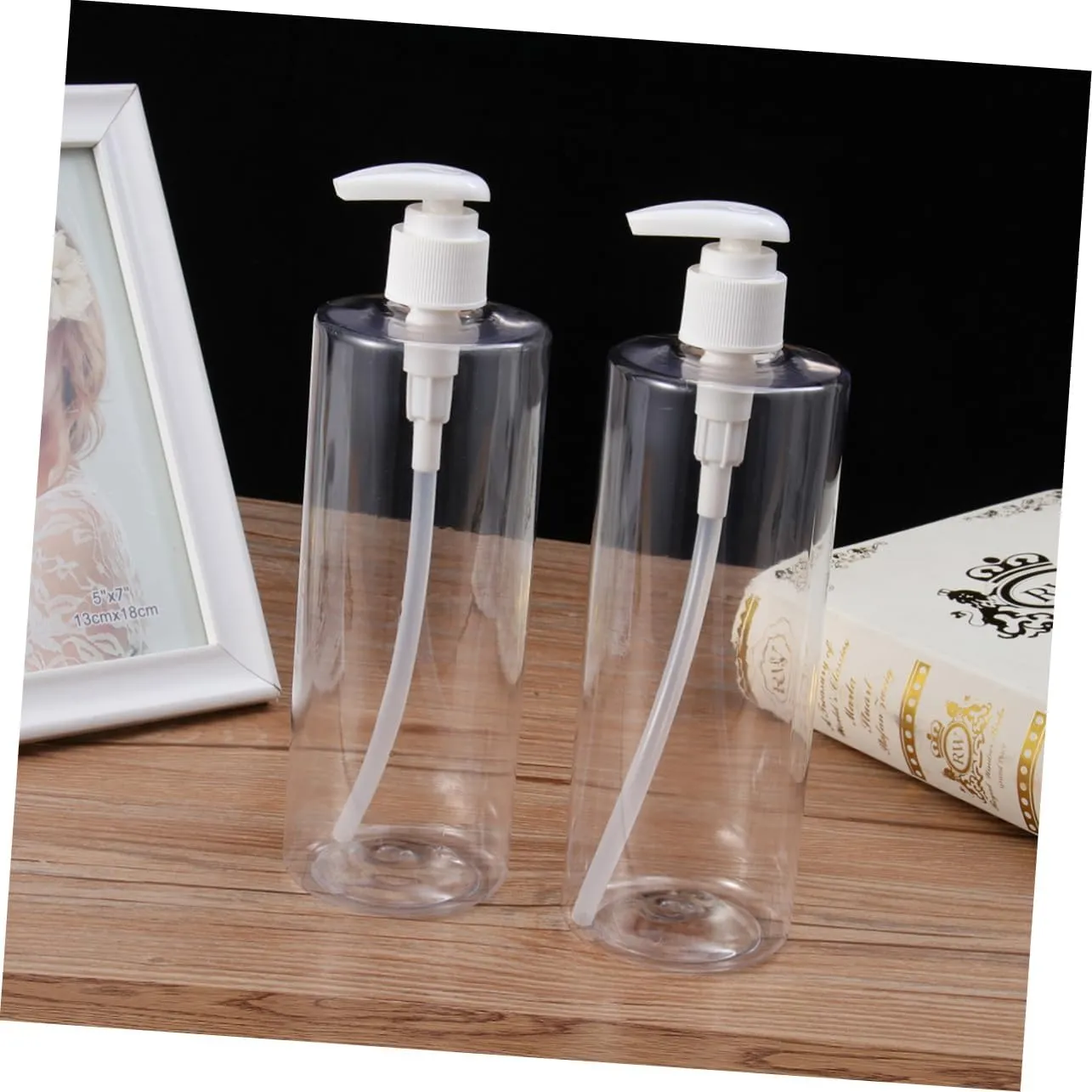 DOITOOL Silicone Purse 8 Pcs Shampoo Bottles Amber Soap Dispenser Lotion Bottle Toiletries Leakproof Travel Walking Pump