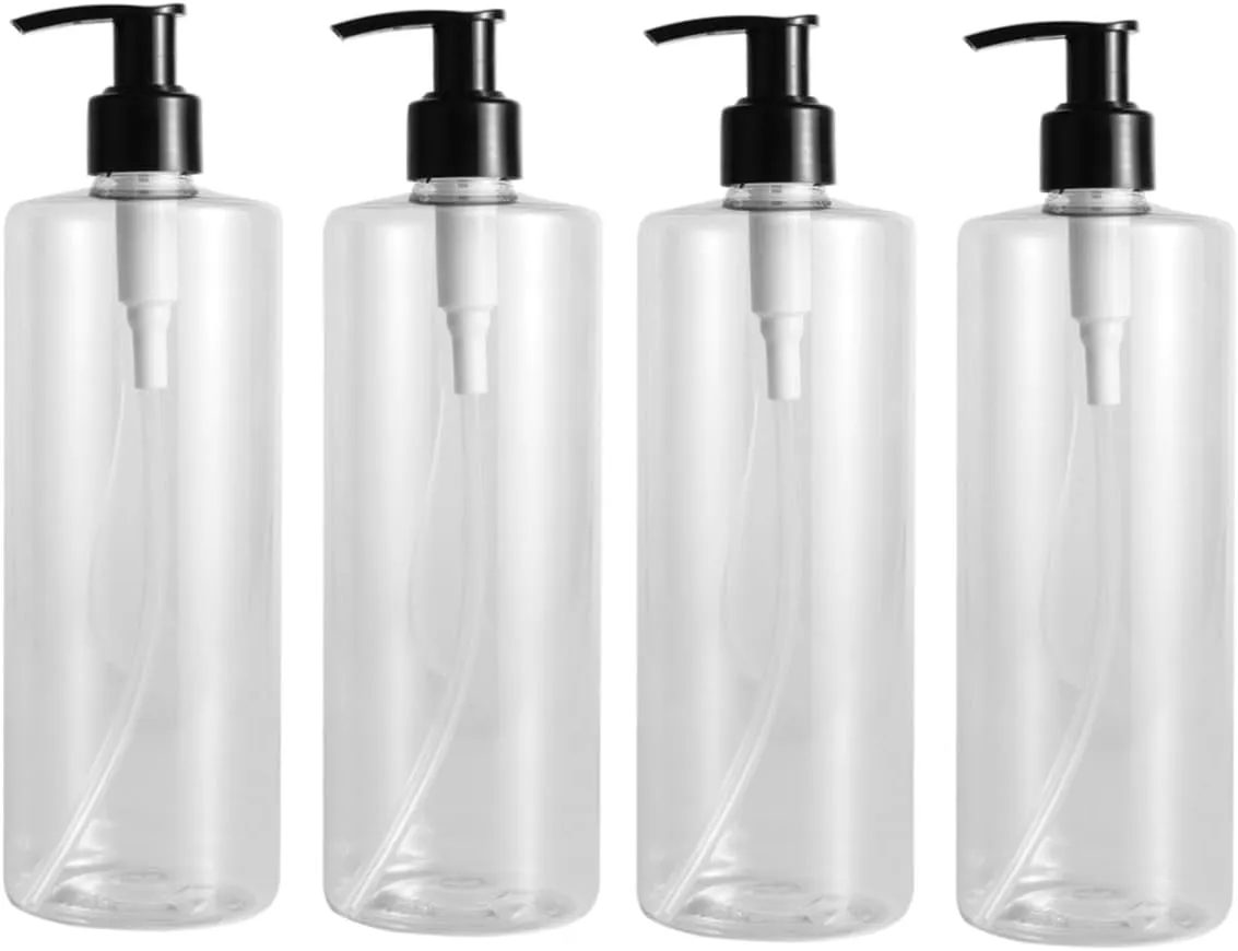 DOITOOL Silicone Purse 8 Pcs Shampoo Bottles Amber Soap Dispenser Lotion Bottle Toiletries Leakproof Travel Walking Pump