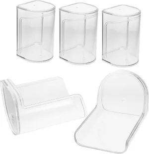 Doll Display Box Display Stand Plastic Cases for Collectibles Miniatures Storage
