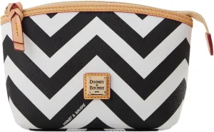 Dooney & Bourke Accessory, Chevron Cosmetic Case - Black