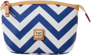Dooney & Bourke Accessory, Chevron Cosmetic Case - Blue