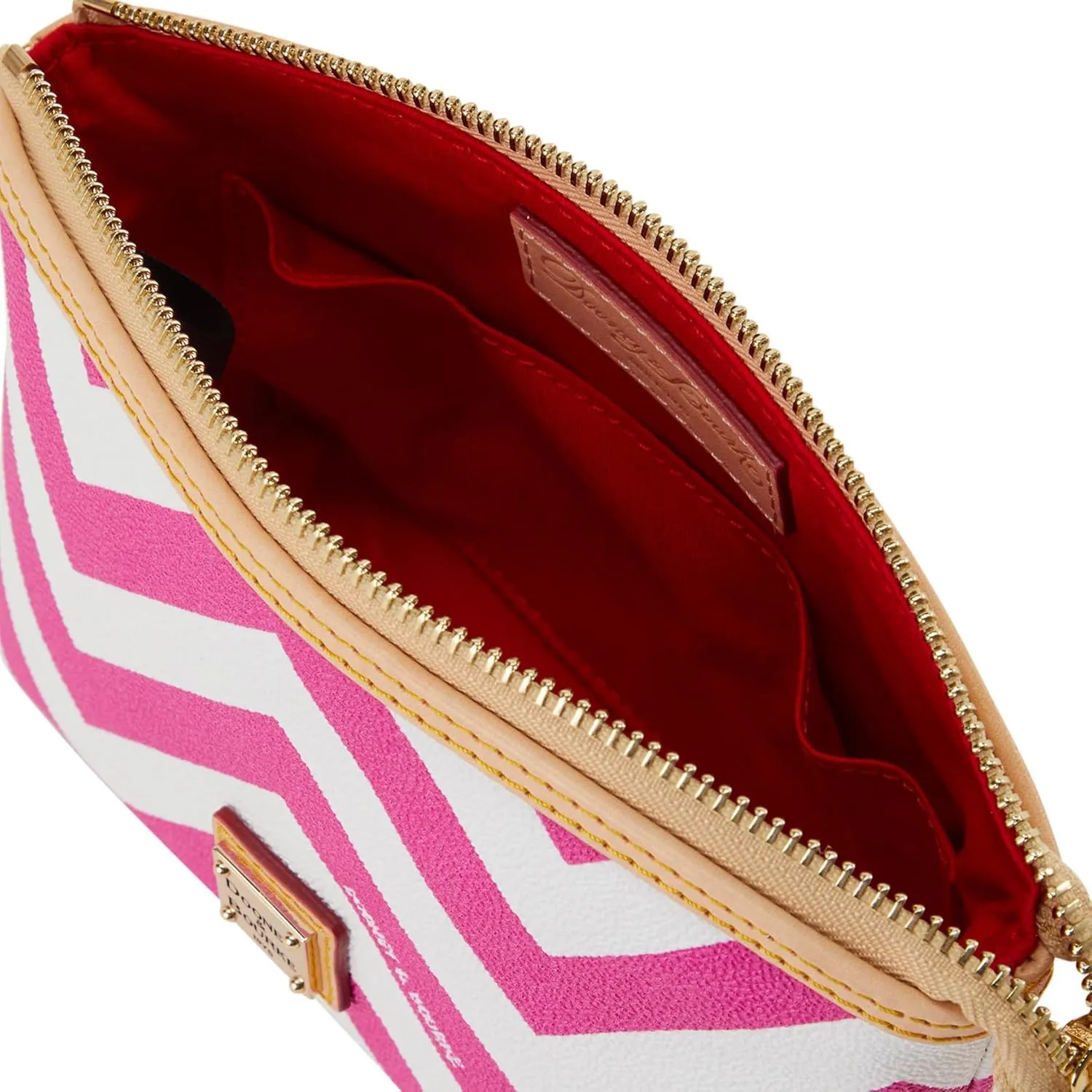 Dooney & Bourke Accessory, Chevron Cosmetic Case - Pink