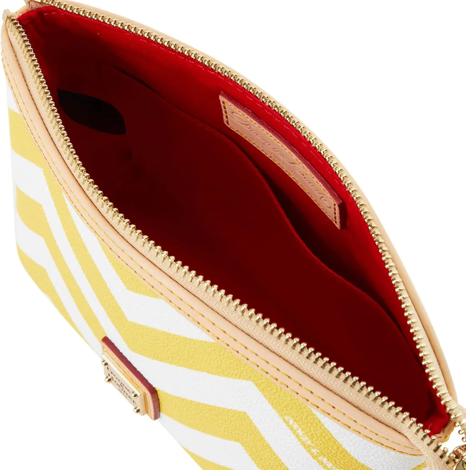 Dooney & Bourke Accessory, Chevron Cosmetic Case - Yellow