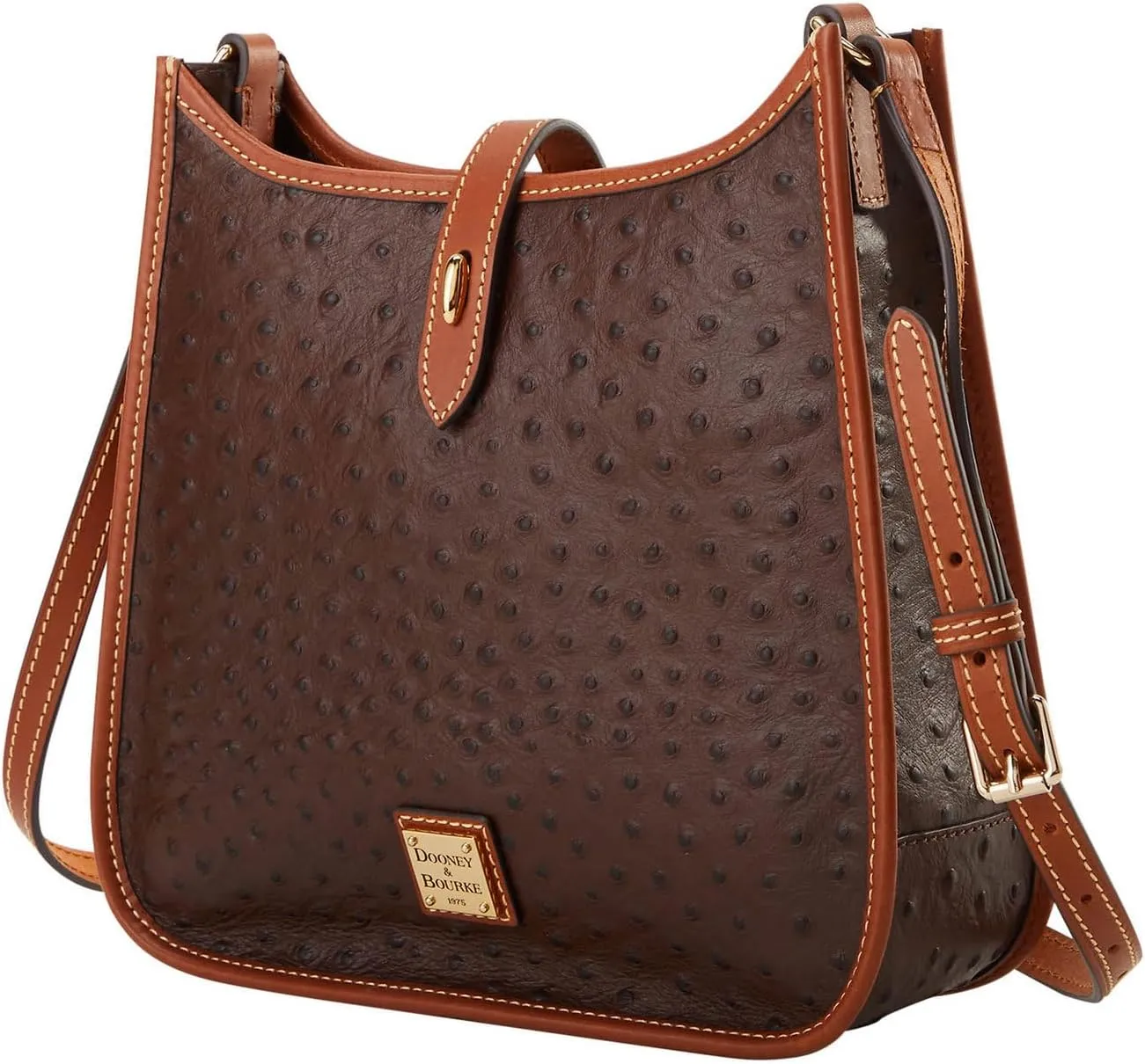 Dooney & Bourke Handbag, Ostrich Messenger Crossbody