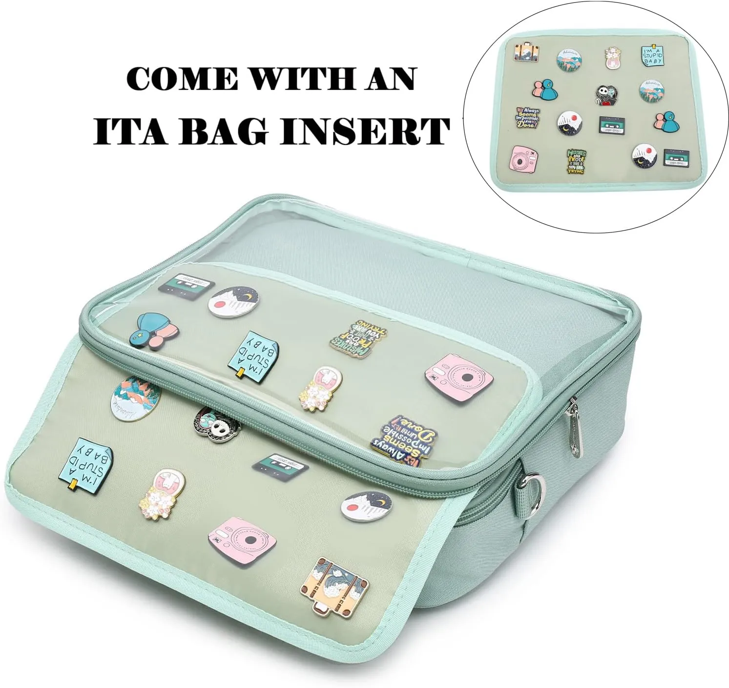 Dopamine Color Ita Bag Backpack Satchel Oxford Crossbody Messenger Shoulder Bag