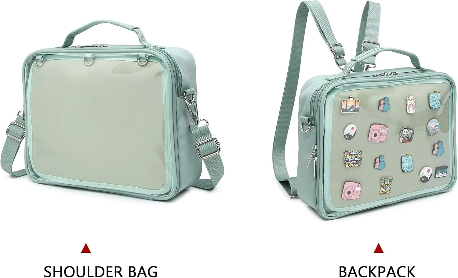 Dopamine Color Ita Bag Backpack Satchel Oxford Crossbody Messenger Shoulder Bag