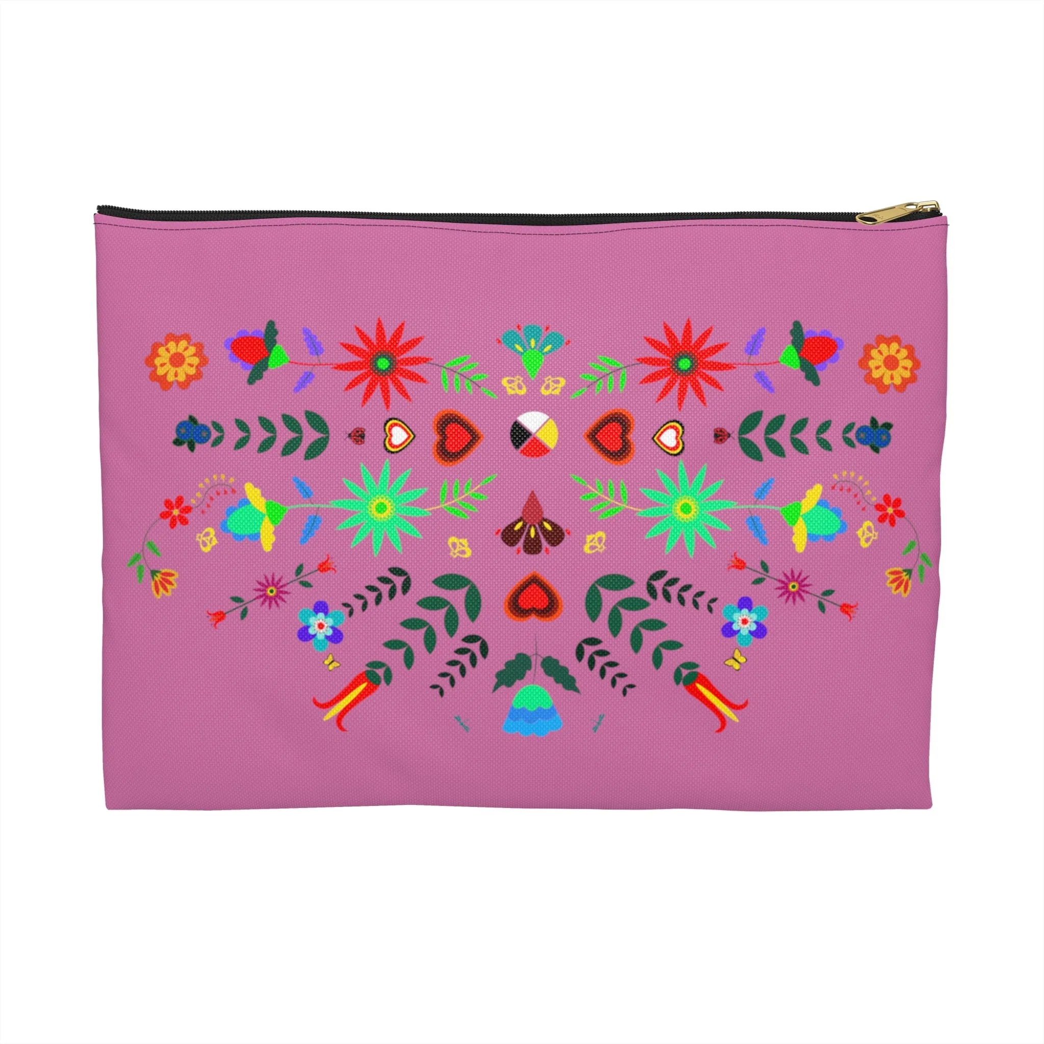 Double Sided Native Print Accessory Pouch