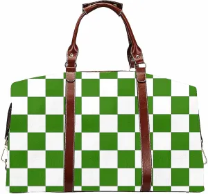 Duffel Weekender Overnight Travel Carry on Bags Green Sport Bag Gym Tote with Pocket for Women