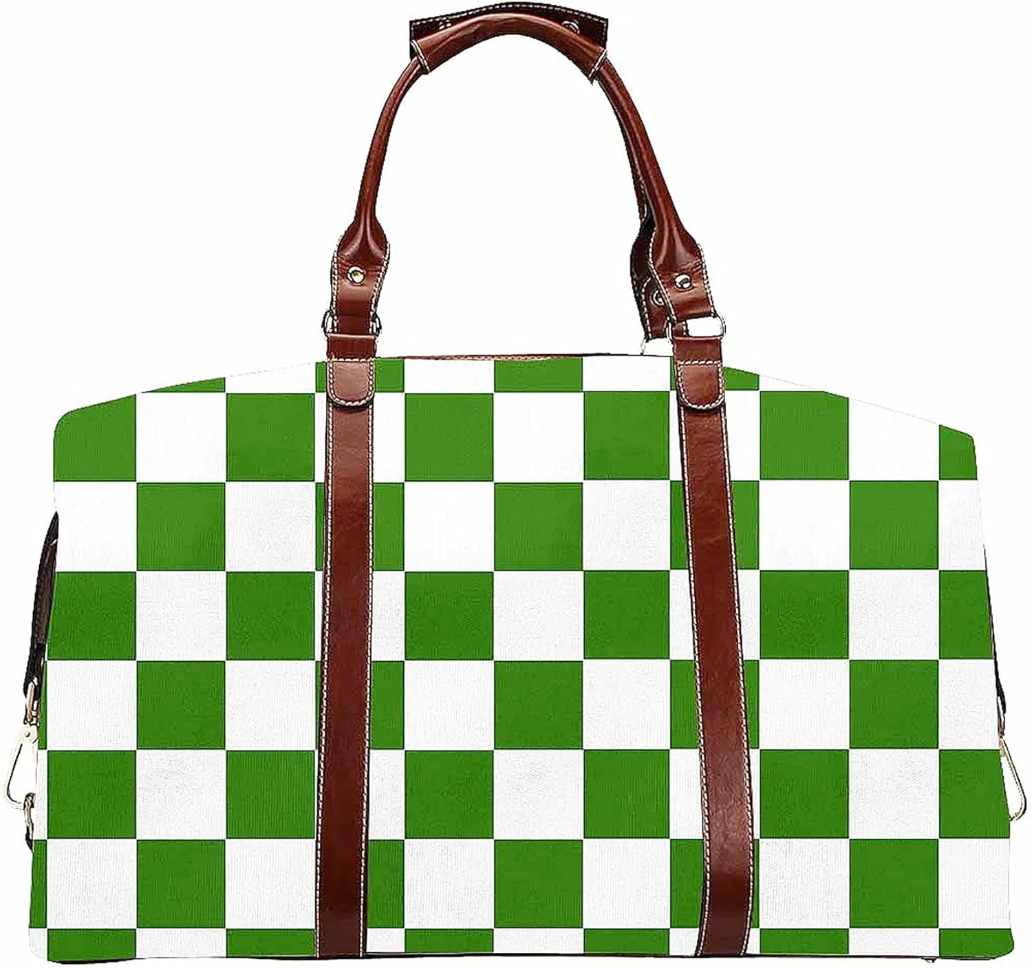Duffel Weekender Overnight Travel Carry on Bags Green Sport Bag Gym Tote with Pocket for Women