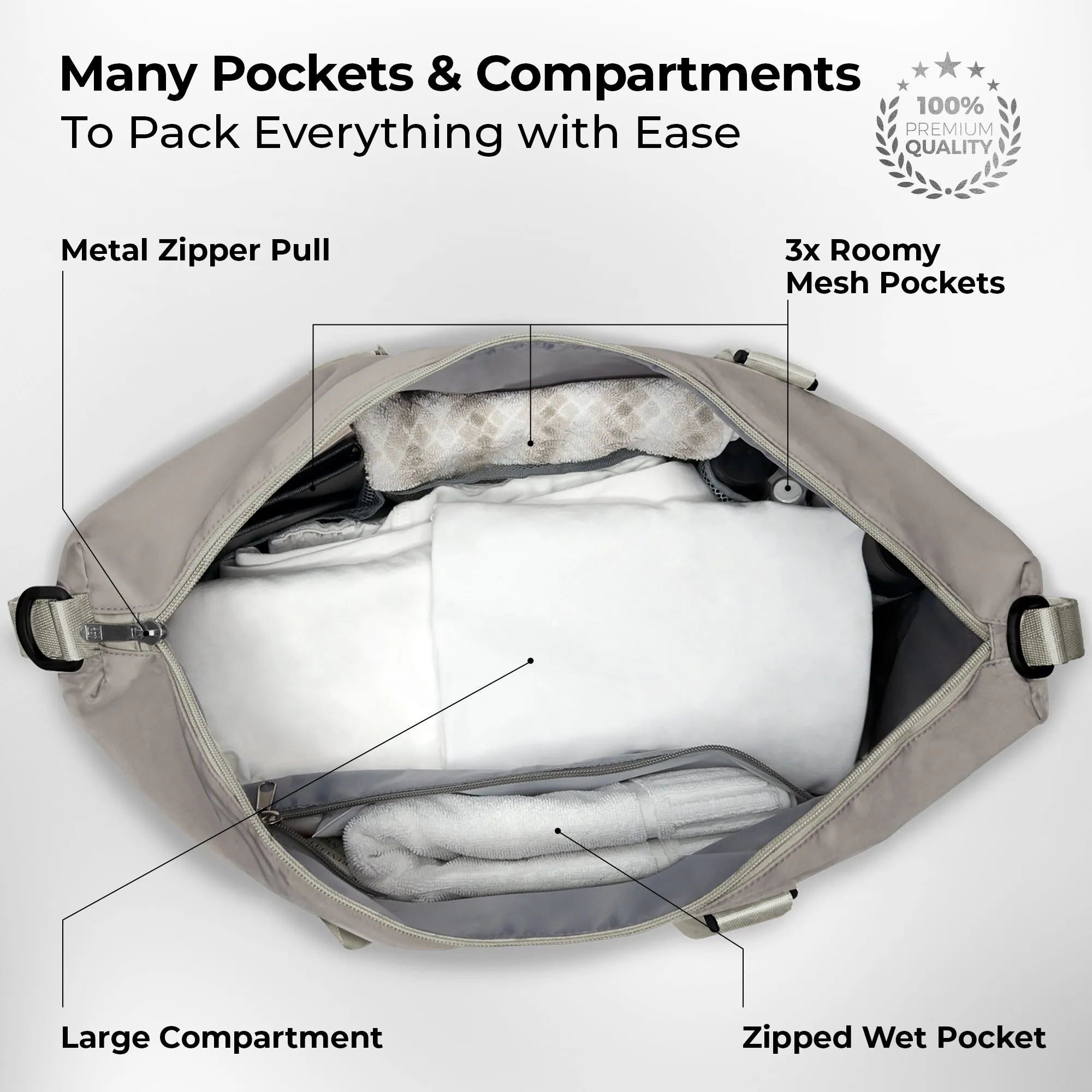Duffle & Weekender Bag - Off White