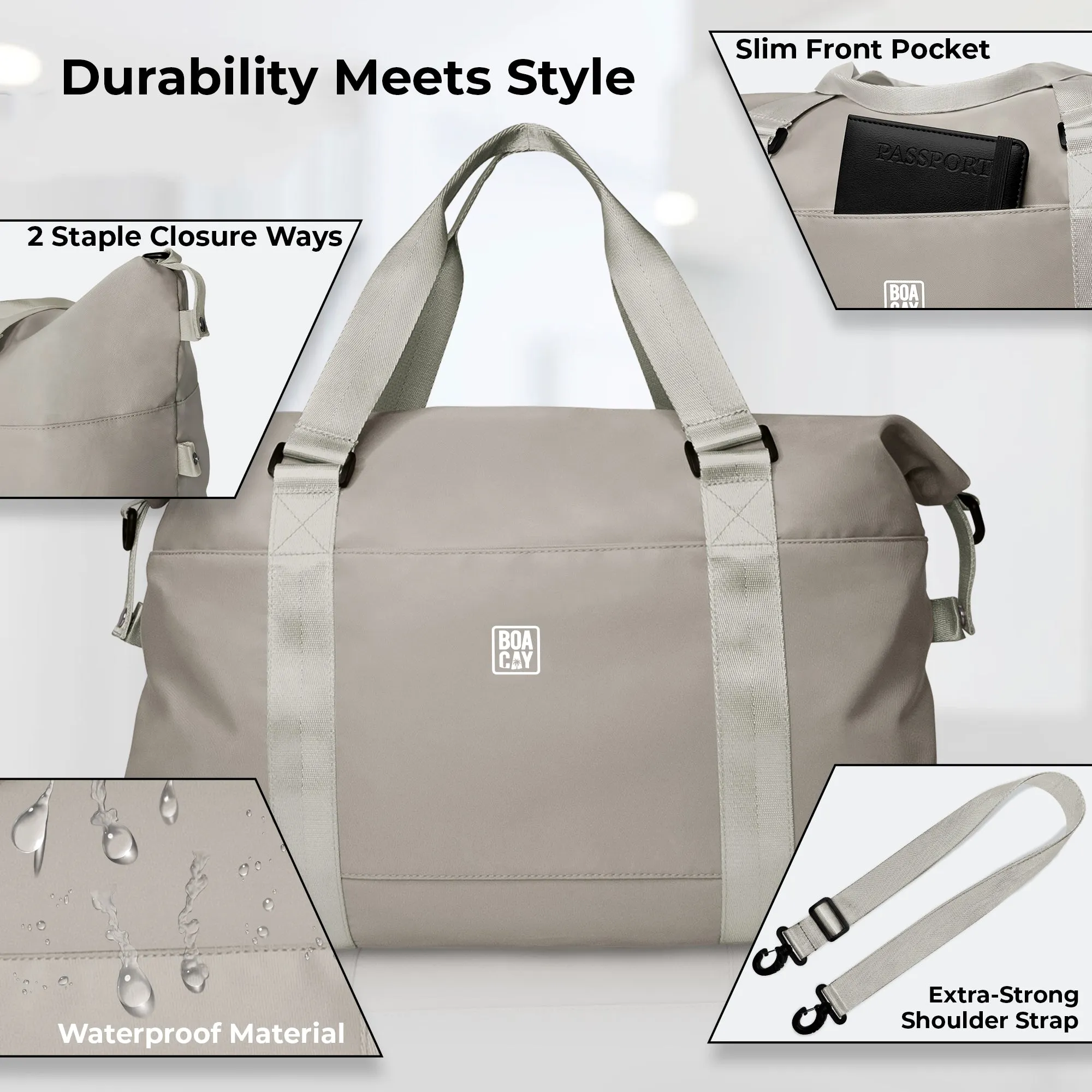 Duffle & Weekender Bag - Off White