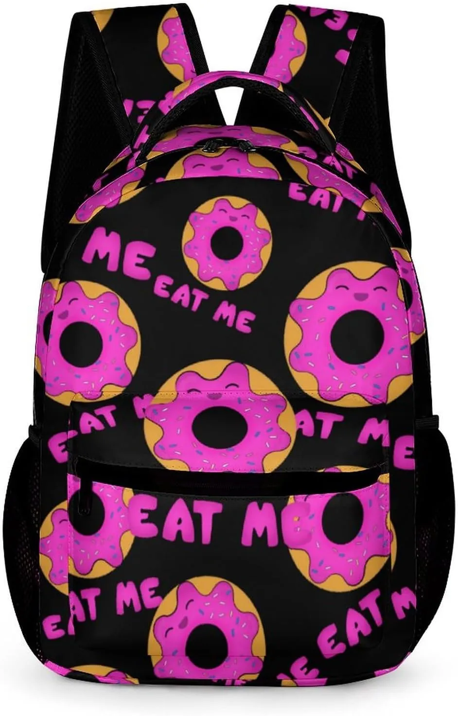 Eat Me Donut Cute Backpack Travel Bag Small Back Packs Funny Print Mini Daypack