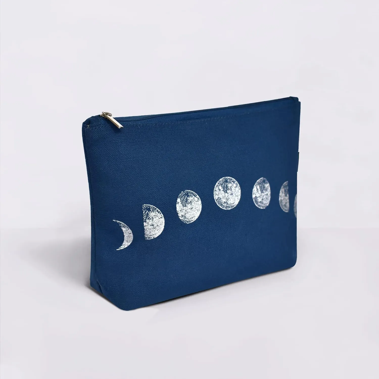 Eco Right Canvas Cosmetic Bag: Travel Makeup Pouch For Women & Girls, Zipper Purse Organizer, Stylish Canvas Cotton Aesthetic, Large Capacity, Toiletry Storage, Purse-friendly