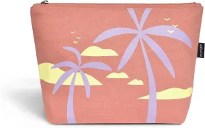 Eco Right Canvas Cosmetic Bag: Travel Makeup Pouch For Women & Girls, Zipper Purse Organizer, Stylish Canvas Cotton Aesthetic, Large Capacity, Toiletry Storage, Purse-friendly