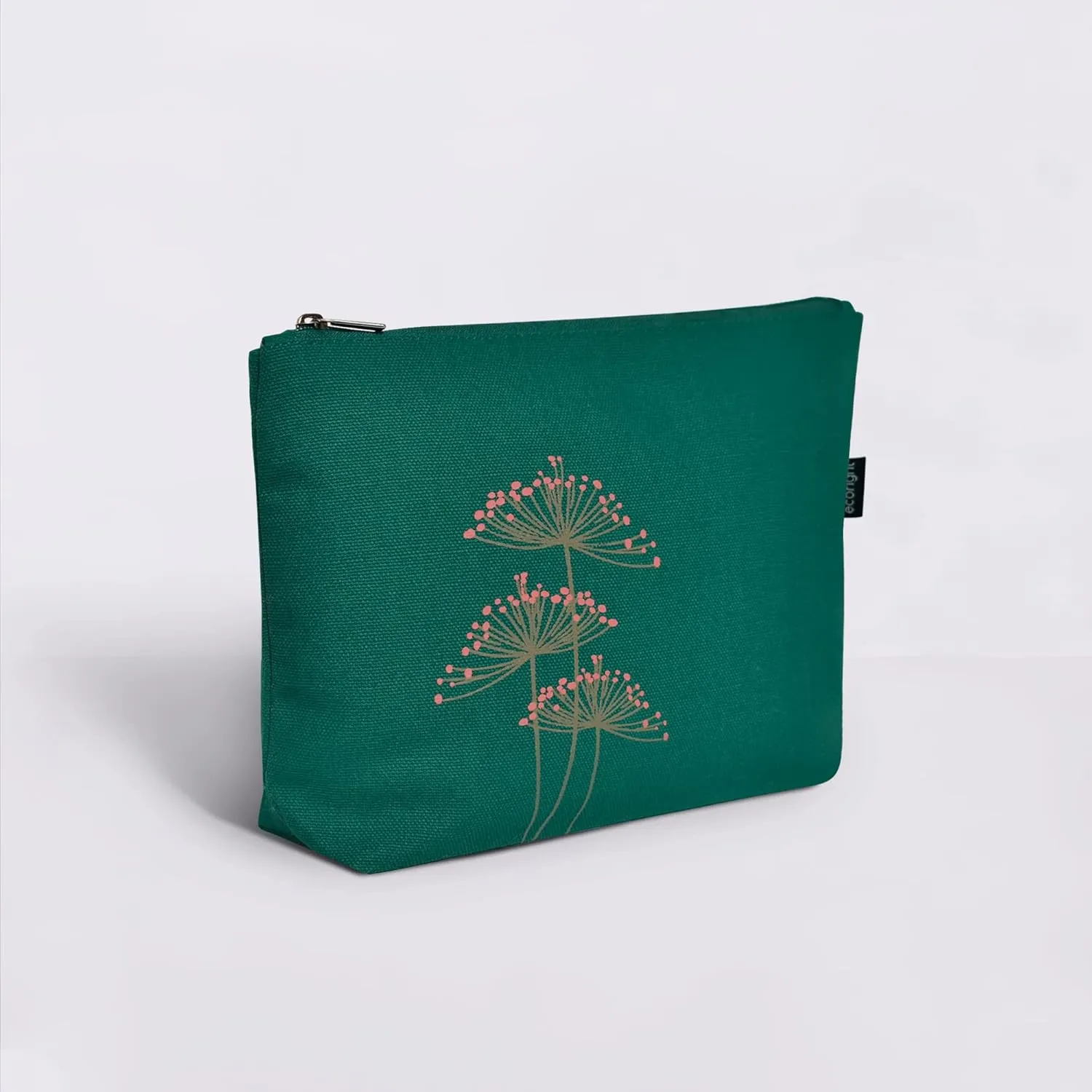 Eco Right Canvas Cosmetic Bag: Travel Makeup Pouch For Women & Girls, Zipper Purse Organizer, Stylish Canvas Cotton Aesthetic, Large Capacity, Toiletry Storage, Purse-friendly