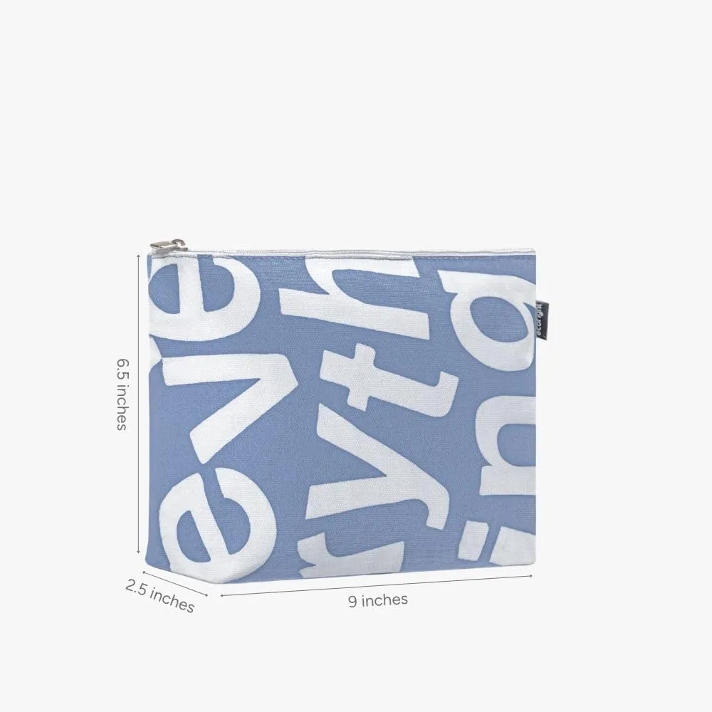 Eco Right Canvas Cosmetic Bag: Travel Makeup Pouch For Women & Girls, Zipper Purse Organizer, Stylish Canvas Cotton Aesthetic, Large Capacity, Toiletry Storage, Purse-friendly