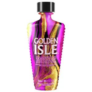 ED HARDY Tanovations Golden Isle - Indoor/Outdoor Glistening Natural Bronzer Radiant Glowing Gold of Pleasure Oil Hydration Improving Dark Tanning Lotion