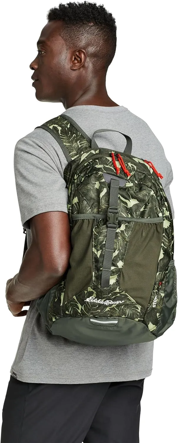 Eddie Bauer Stowaway Packable Backpack-Made from Ripstop Polyester, Dark Smoke, 30L