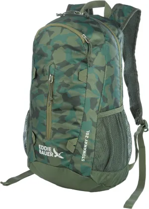 Eddie Bauer Stowaway Packable Backpack-Made from Ripstop Polyester, Sprig, 20L