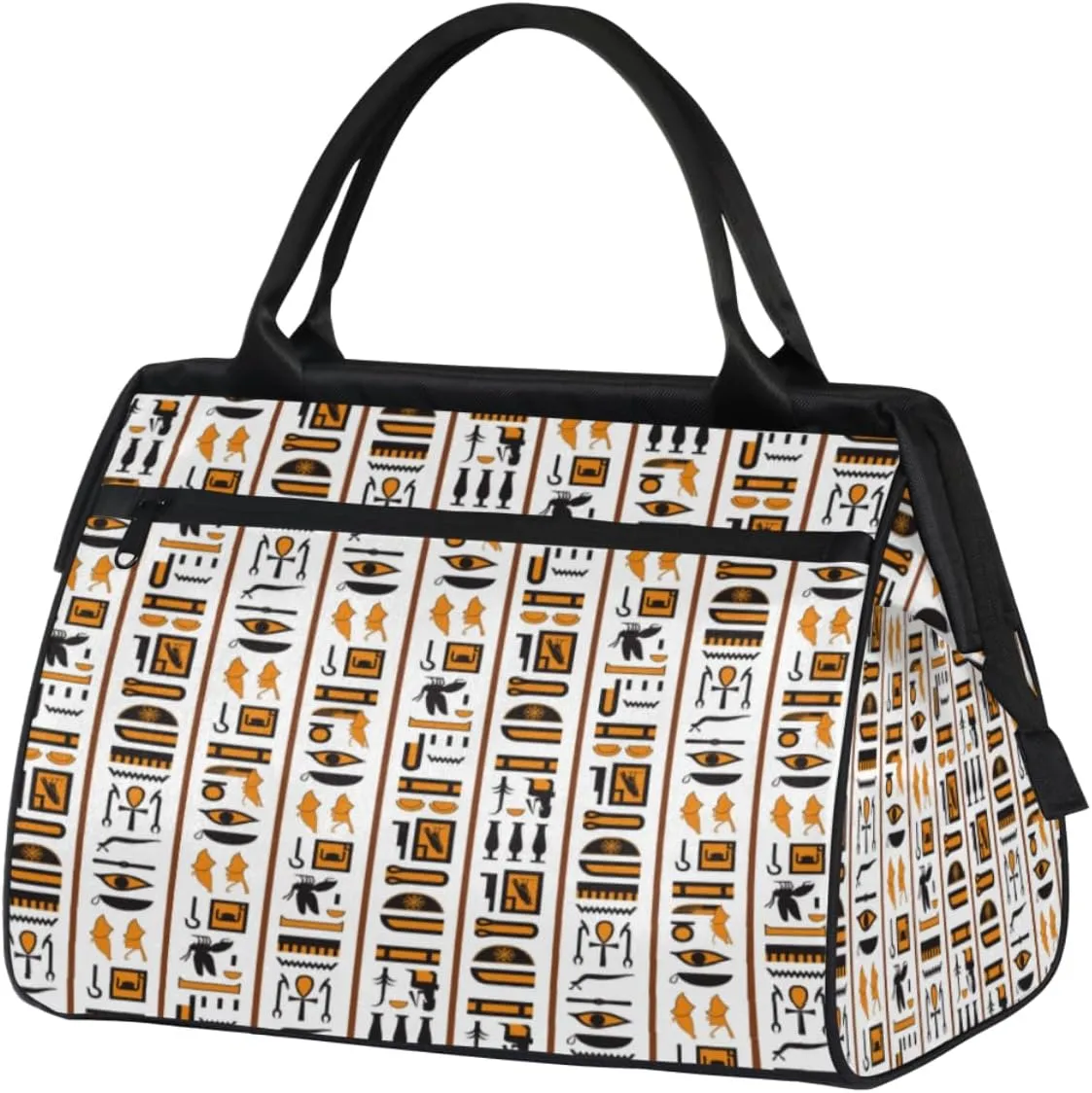 Egypt Art Weekender Bags for Women 25L Small Travel Duffel Bag Teen Girl Egyptian Culture Overnight Tote Bags Ladies Gym Duffle Carry On Bag