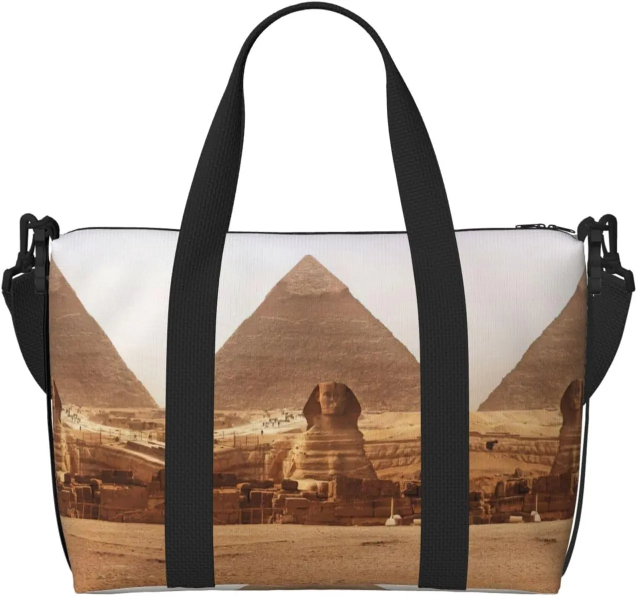 Egyptian Sphinx Personal Item Travel Bags for Women - Durable Travel Duffel Bags, Gym Bags for Overnight Trips