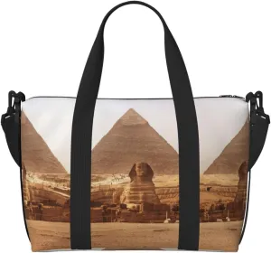 Egyptian Sphinx Personal Item Travel Bags for Women - Durable Travel Duffel Bags, Gym Bags for Overnight Trips