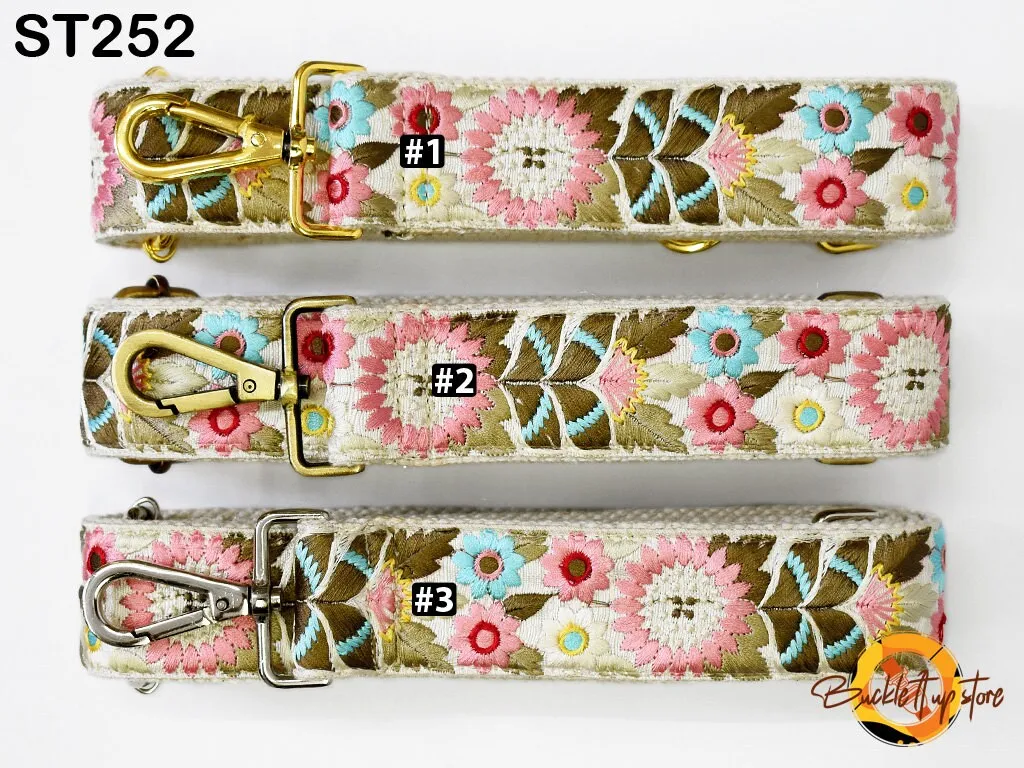 Embroidered Purse Strap Crossbody Strap for Purses Boho Bags Strap Embroidery Replacement Strap Boho Guitar Strap Handbag Strap gift for her
