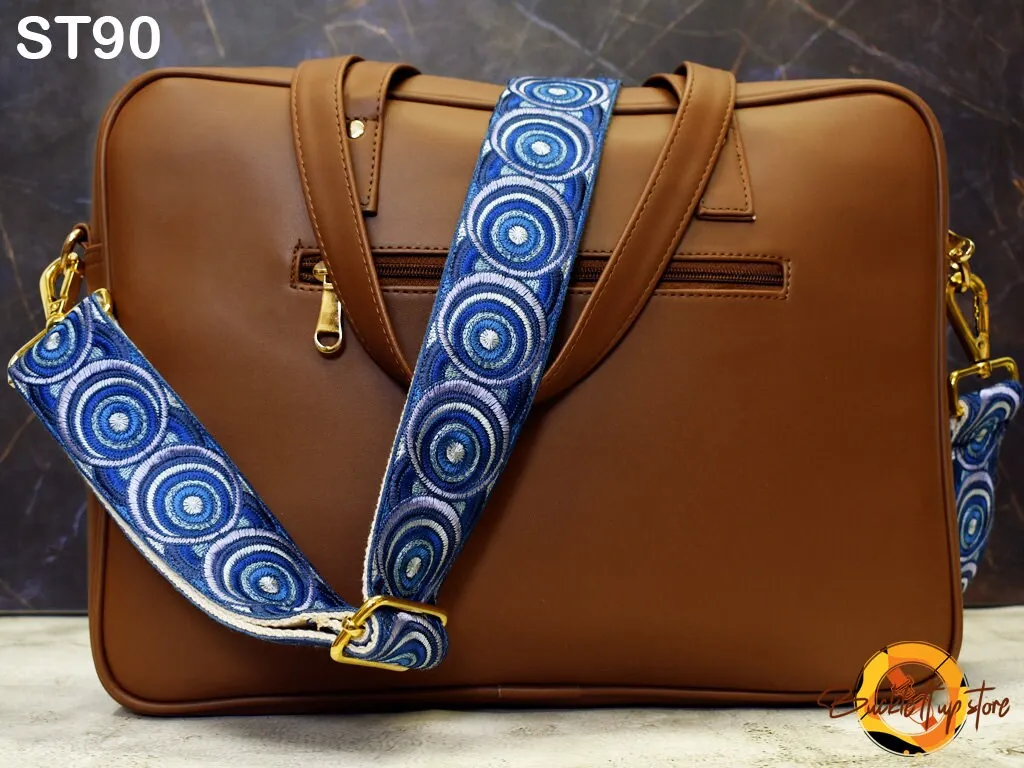 Embroidered Purse Strap Crossbody Strap for Purses Boho Bags Strap Embroidery Replacement Strap Boho Guitar Strap Handbag Strap gift for mom