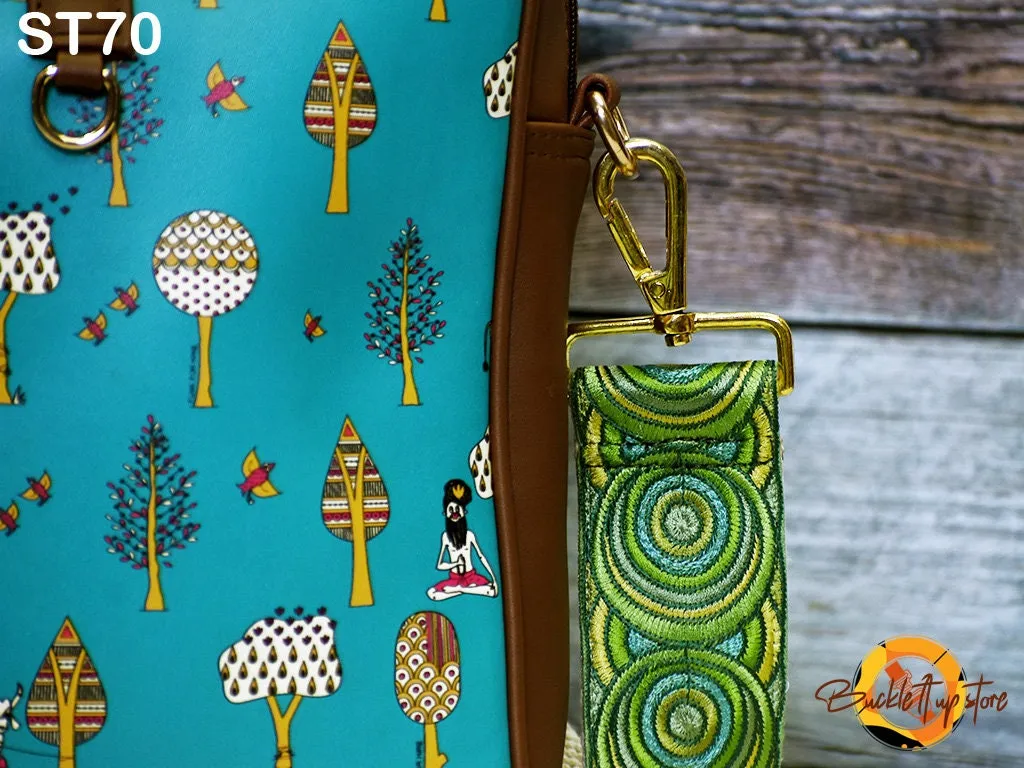 Embroidered Purse Strap Crossbody Strap for Purses Handbag Boho Bag Strap Floral Embroidery Replacement Strap Boho Guitar Strap Gift for her