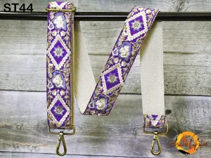 Embroidered Purse Strap Crossbody Strap for Purses Handbag Boho Bag Strap Floral Embroidery Replacement Strap Boho Guitar Strap Gift for her