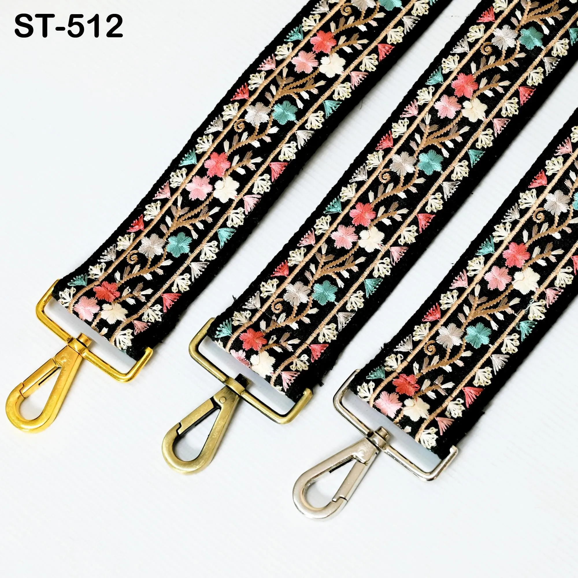 Embroidery Adjustable Camera Strap Crossbody Strap for Purses Embroidered Handbag Boho Bag Strap Replacement Strap Guitar Strap Gift for her