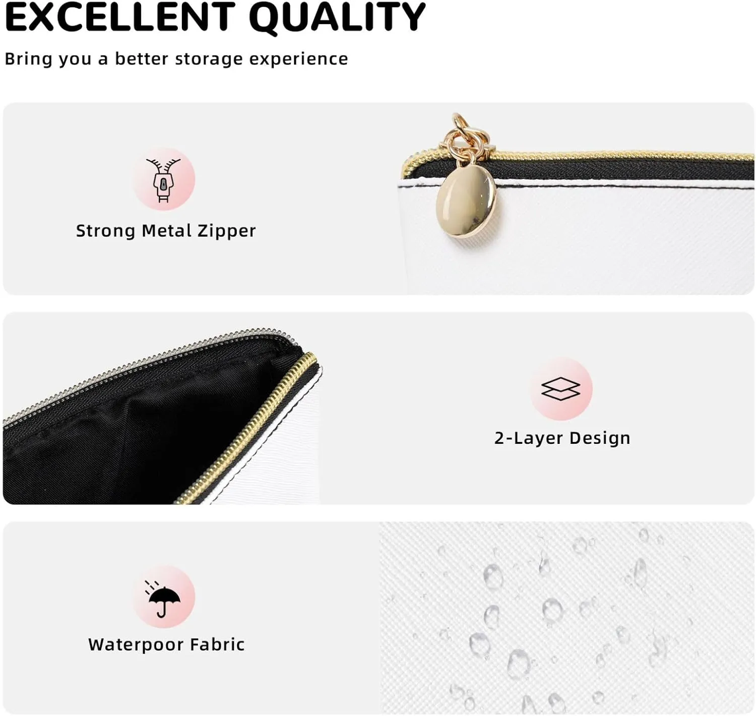 England Uk Retro London Telephone Cosmetic Bag Pu Leather Waterproof Makeup Bag Portable Travel Toiletry Bag Organizer Gold Zipper Pouch For Women Ladies Gift