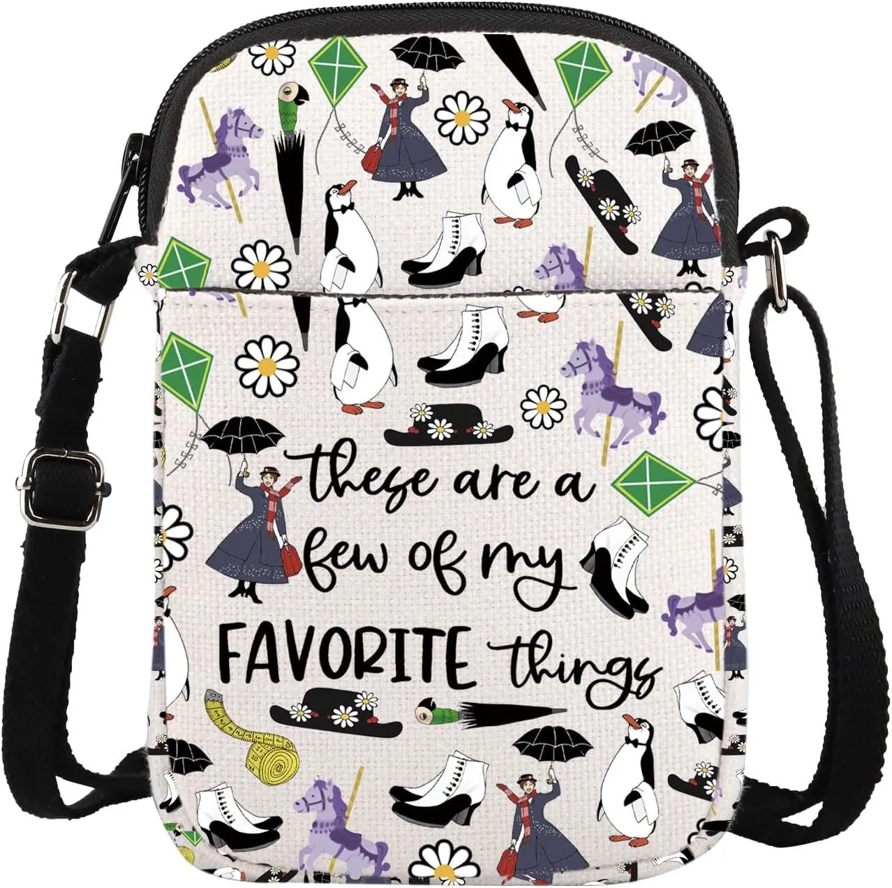ENSIANTH Mary Musical Lover Messenger Bags Magic Movie Merch Fantasy Musical Merch Drama Actress Gift