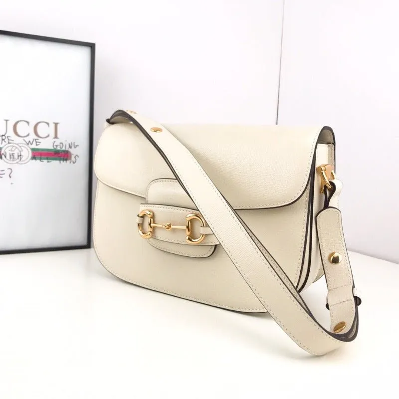 ESMEE - Horsebit 1955 Shoulder Bag Milk White