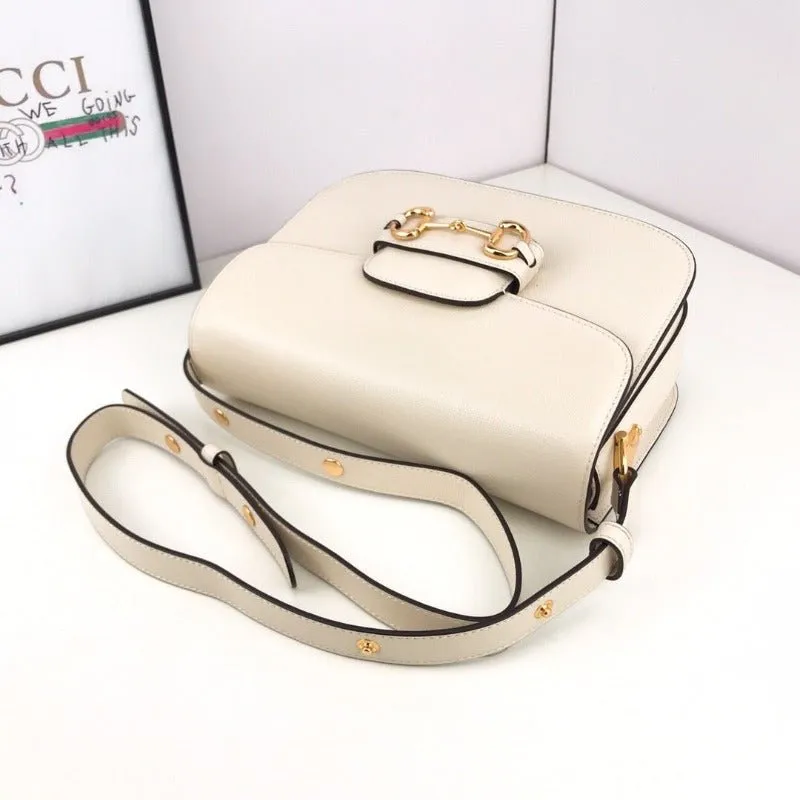 ESMEE - Horsebit 1955 Shoulder Bag Milk White