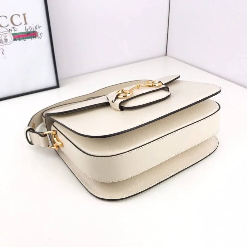 ESMEE - Horsebit 1955 Shoulder Bag Milk White