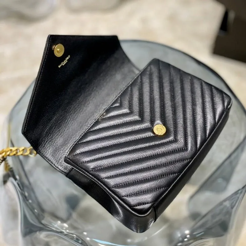 ESMEE - Logo Plaque Shoulder Bag Black