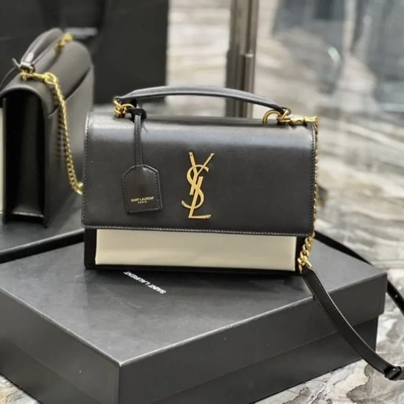 ESMEE - Sunset Top Handle Bag Black/ White