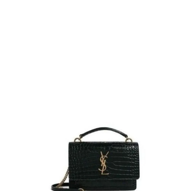 ESMEE - Sunset Top Handle Bag Croc Black