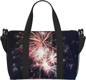 Explosion Firework Personal Item Travel Bags for Women - Durable Travel Duffel Bags, Gym Bags for Overnight Trips