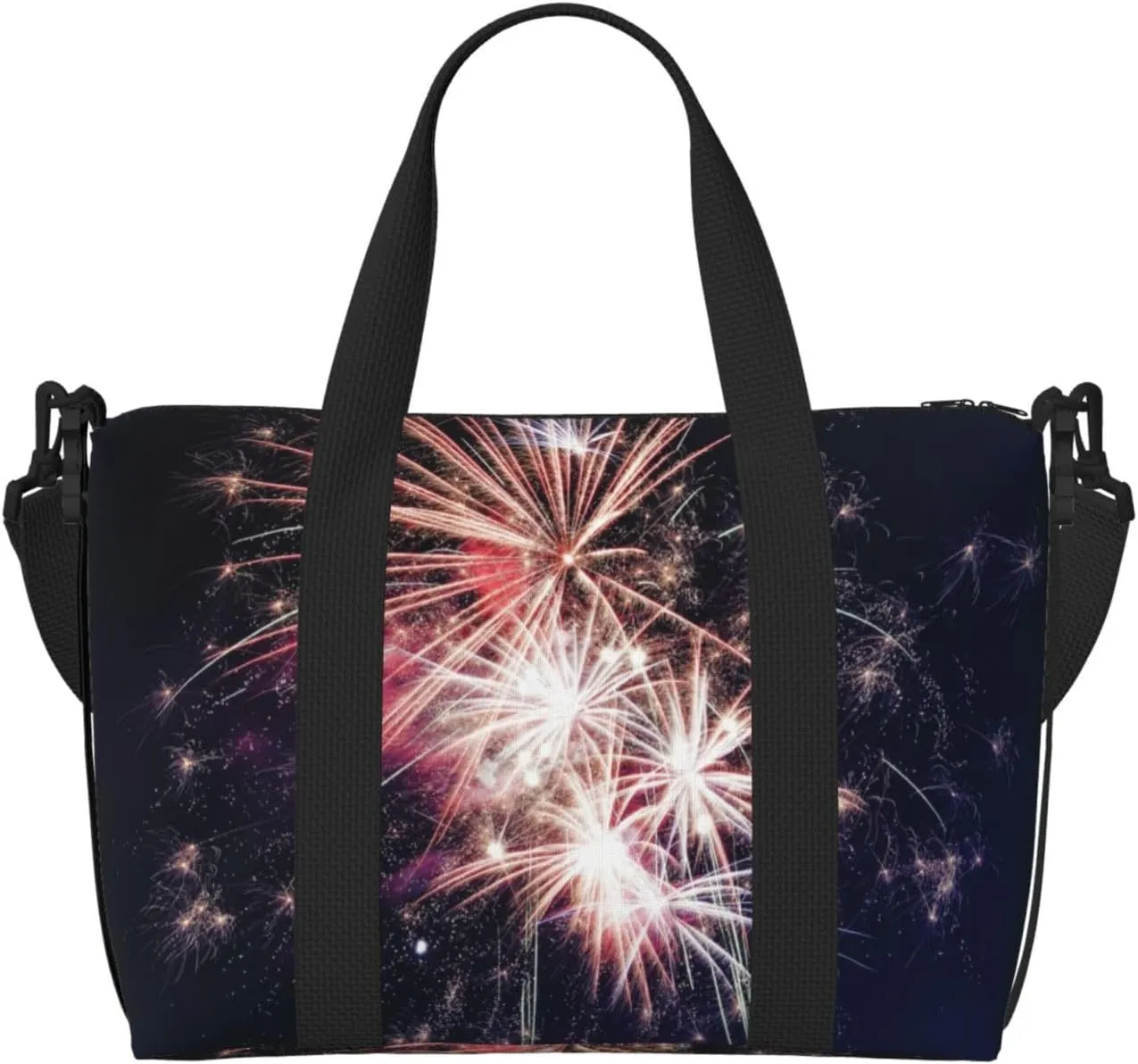 Explosion Firework Personal Item Travel Bags for Women - Durable Travel Duffel Bags, Gym Bags for Overnight Trips