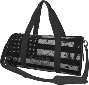 Explosive Ordnance Disposal Eod Travel Luggage Duffel Bag Sports Rolling Foldable Duffel Bag, Black