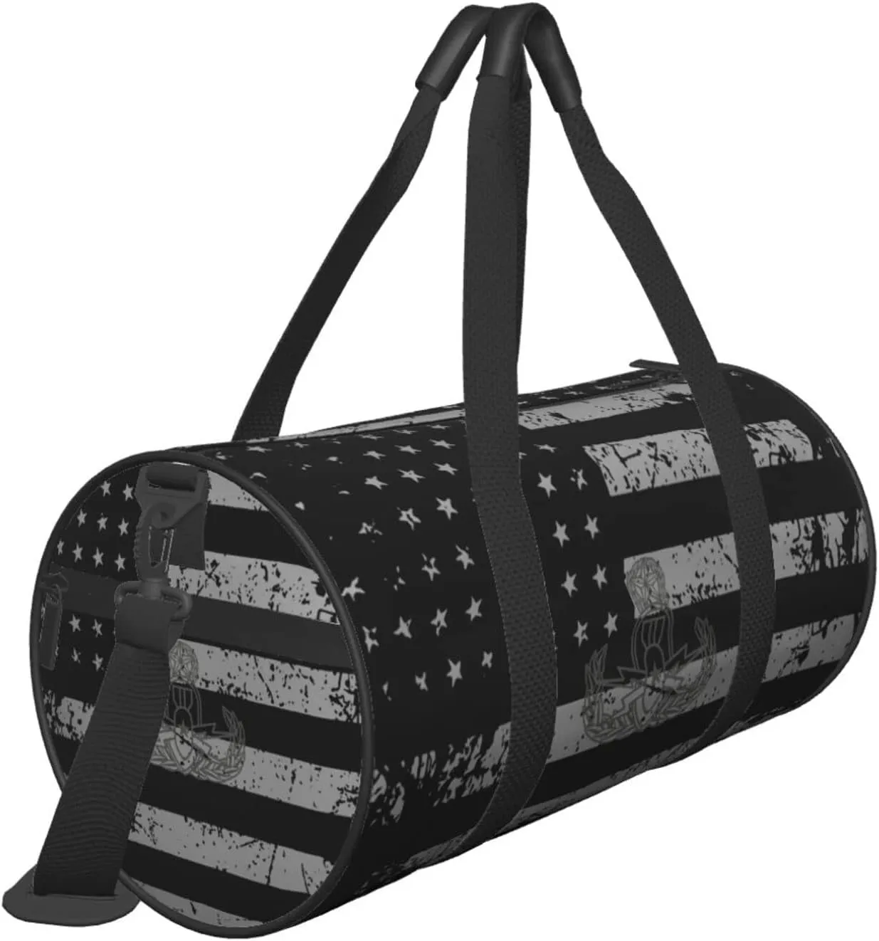 Explosive Ordnance Disposal Eod Travel Luggage Duffel Bag Sports Rolling Foldable Duffel Bag, Black