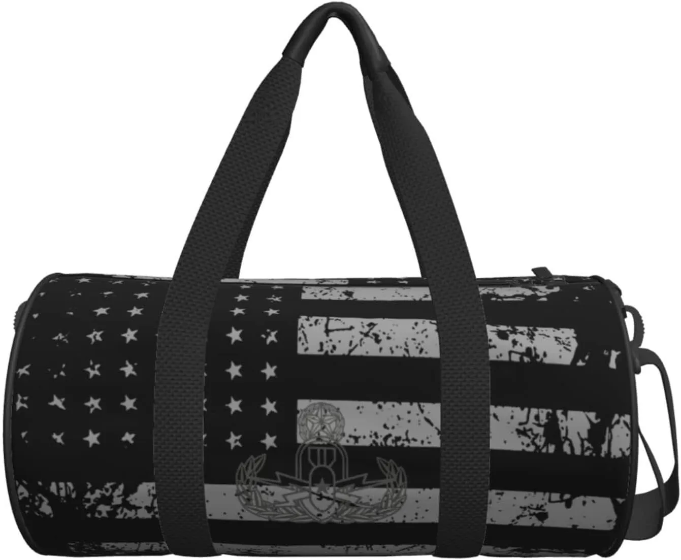 Explosive Ordnance Disposal Eod Travel Luggage Duffel Bag Sports Rolling Foldable Duffel Bag, Black