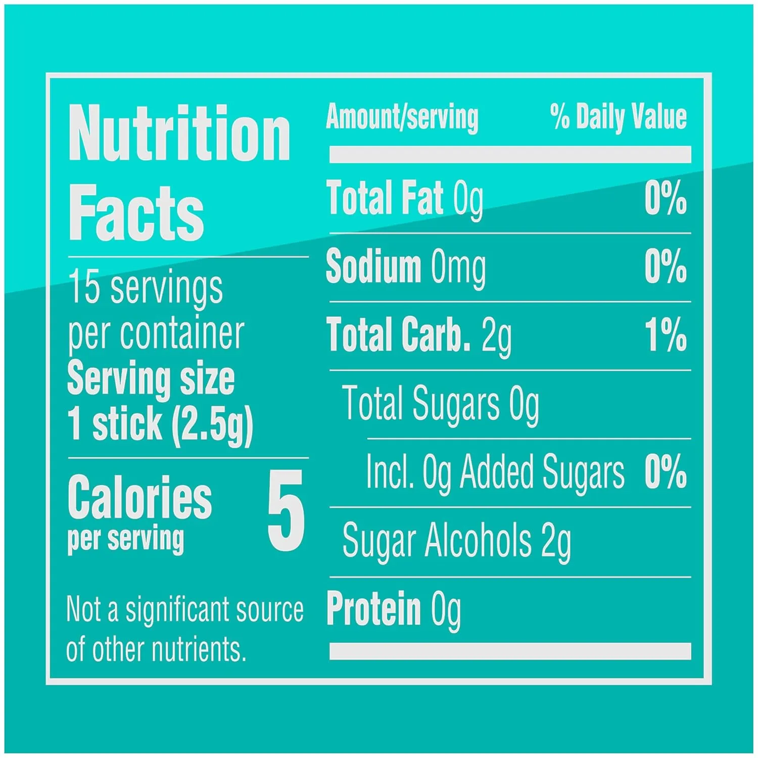 Extra Smooth Mint Sugarfree Gum 15 Count (Pack of 10)